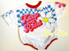 Load image into Gallery viewer, “Keep it Real” Tshirt Romper
